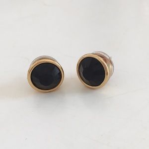 Jcrew Black & gold stud earrings